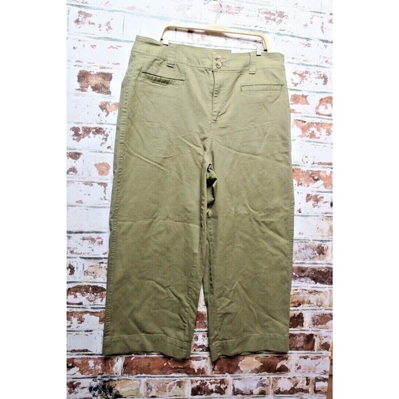 A New Day Wide Cotton Blend Leg High Rise Cropped Pants - Picture 5 of 10